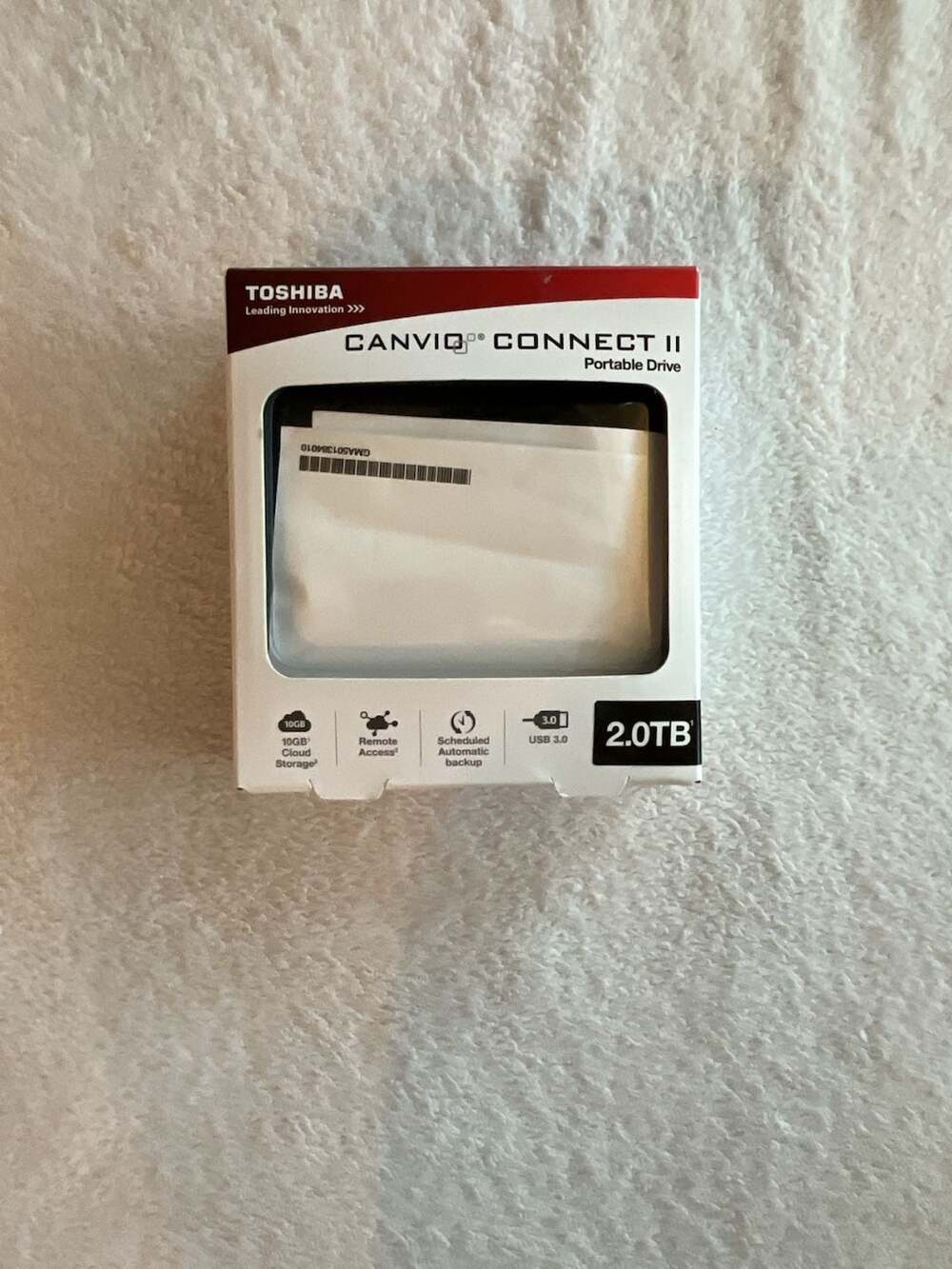 Toshiba Canvio Connect II Portable Hard Drive 2.0TB Black USB 3.0